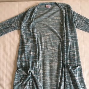 Blue lularoe Sarah cardigan